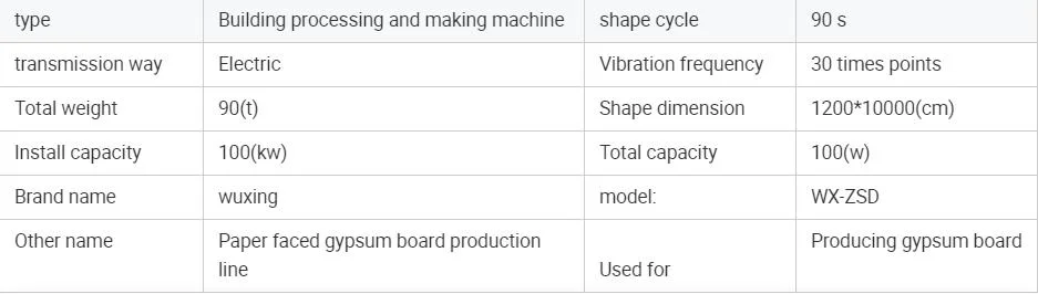 Top Quality Gypsum Board Production Line with Competitive Price/Gypsum Board Making Machine