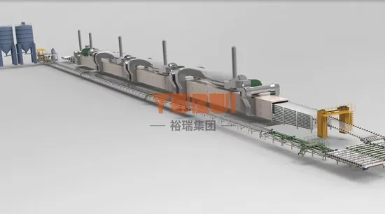 石膏ボード生産ラインでの100以上の設計経験
